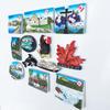 Fridge Magnet Canadian Landscape 3D Resin Handmade Craft Tourist Travel City Souvenir Collection Refrigerator Sticker