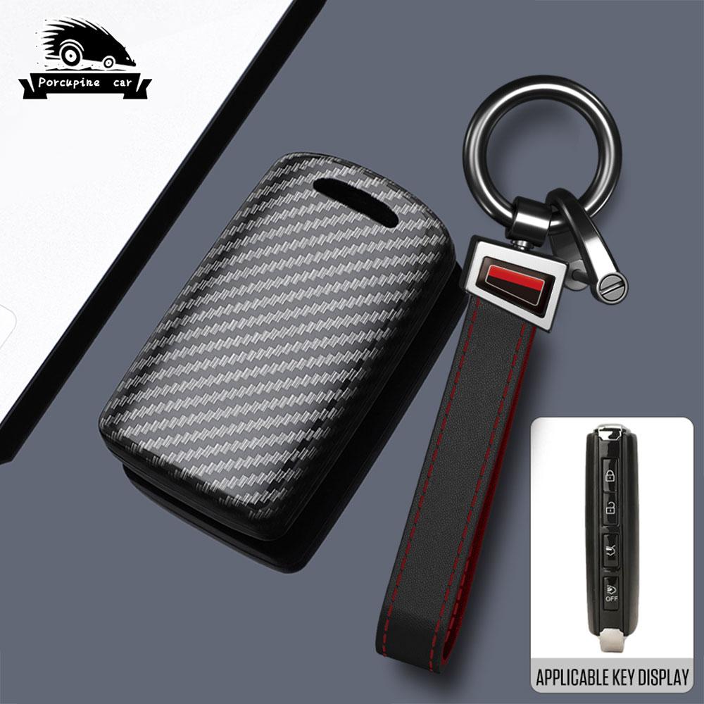 ABS Carbonfaser Autoschlüsselhülle Abdeckung Schutz für Mazda 3 Axela Bp Atenza Cx3 Cx4 Cx5 Cx-5 Cx8 Cx-9 Cx-30 Cx30 Cx50 Zubehör black