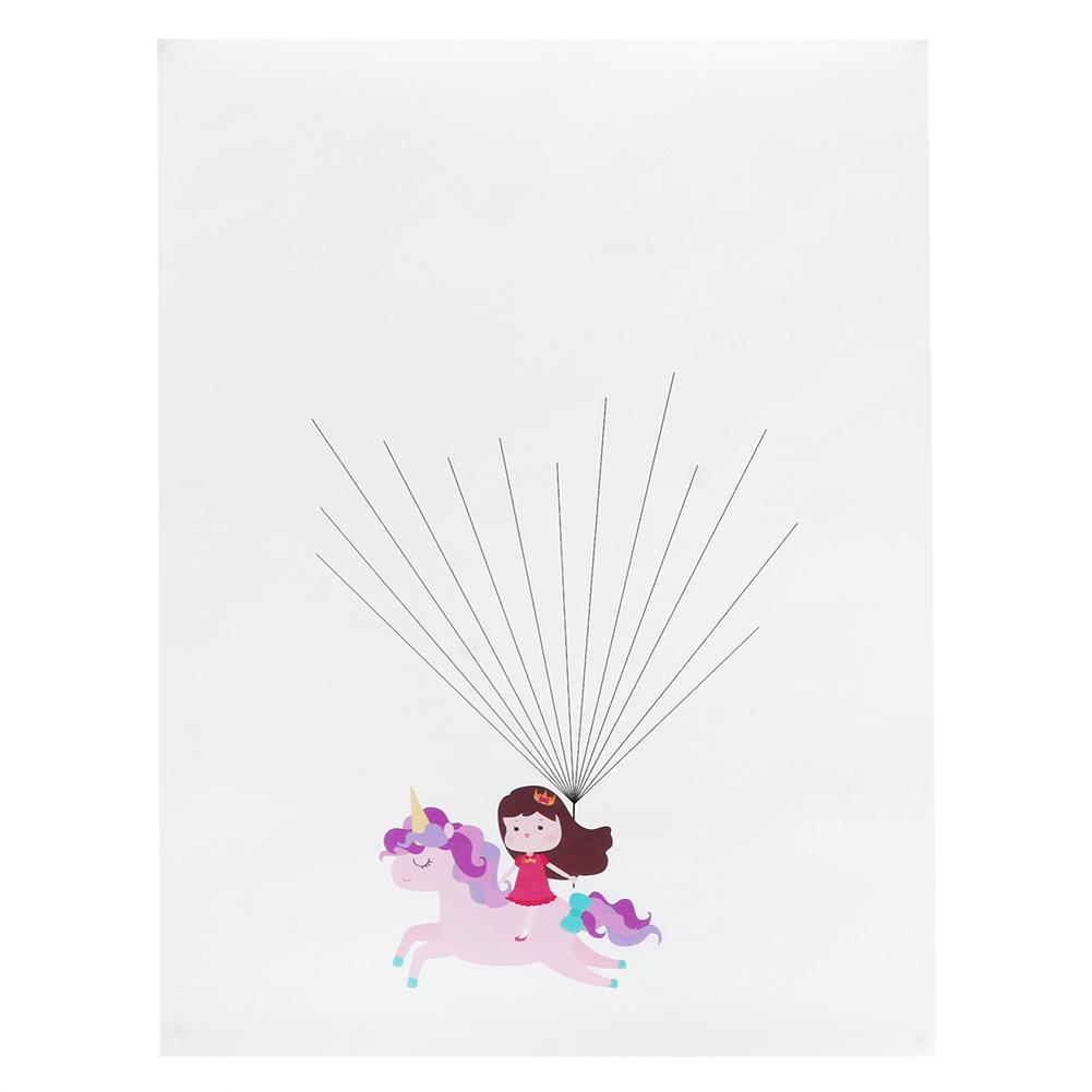 DIY Fingerprint Painting Cute Pattern Guest Signature Tree for Wedding Home DecorationHK197