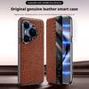 Premium Genuine Leather Crocodile Case For Huawei Pura 80 Ultra/ 80 Pro/80 Pro Plus/80 Magnetic Smart Window Anti-drop Cover
