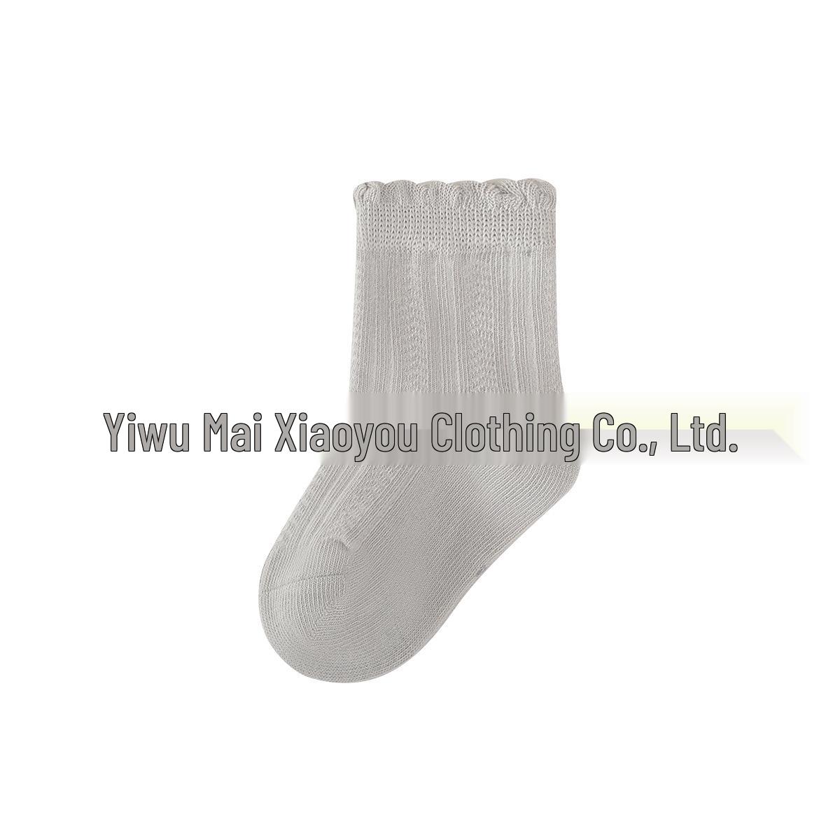 

Infant Class A White Lace Princess Socks for 0-3 Years, Mid-Calf, Cotton, Suitable for Spring to Summer. 3-5 years (foot length 13-15cm)