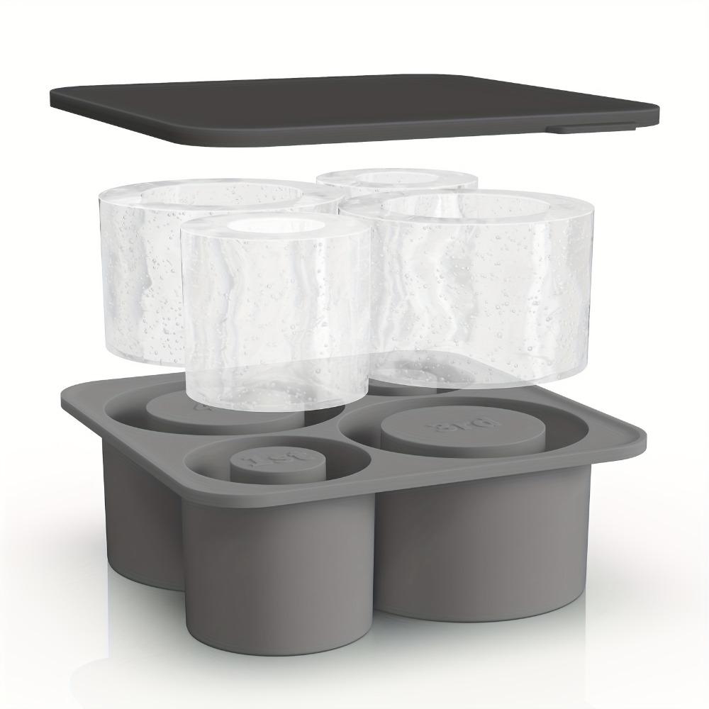 1pc/Ice Tray for Rolling Cups, New Silicone Ice Maker, for Making 4 Covered and Fridge Hollow Cylindrical Ice Molds
