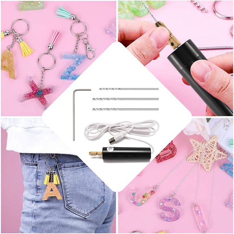 USB Mini Electric Drill for DIY Epoxy Resin, Pearl, and Model Crafting - E18