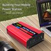 US Socket 12V To AC 110V 60HZ Pure Sine Wave Inverter Car Power 1600W/2200W/3000W Voltage Portable Converter with LED