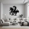 Horses Metal Wall Art Dynamic Freedom Power Design