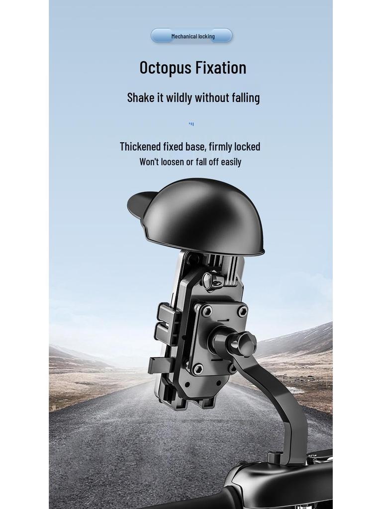 Waterproof Helmet/Bike Sunshade Octopus Phone Holder for Riders