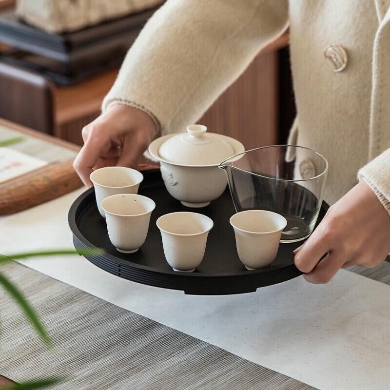 Edenus High-End Ceramic Gaiwan Tea Set