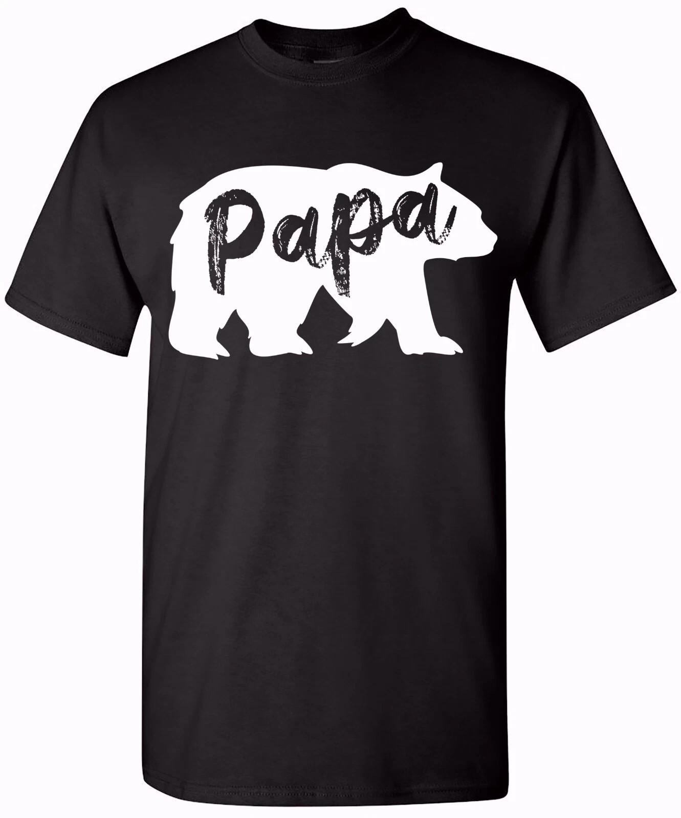 Papa Bear Funny T-Shirt Humor T-Shirt for Fathers Perfect for Birthdays Unisex T-Shirt S