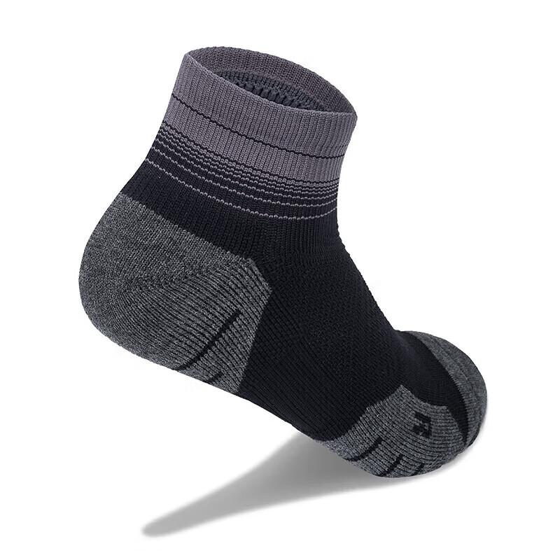 TFO Competition Grade Outdoor Sports Socks Moisture-Wicking Running Hiking Mountaineering Socks A2202409 Men's Black