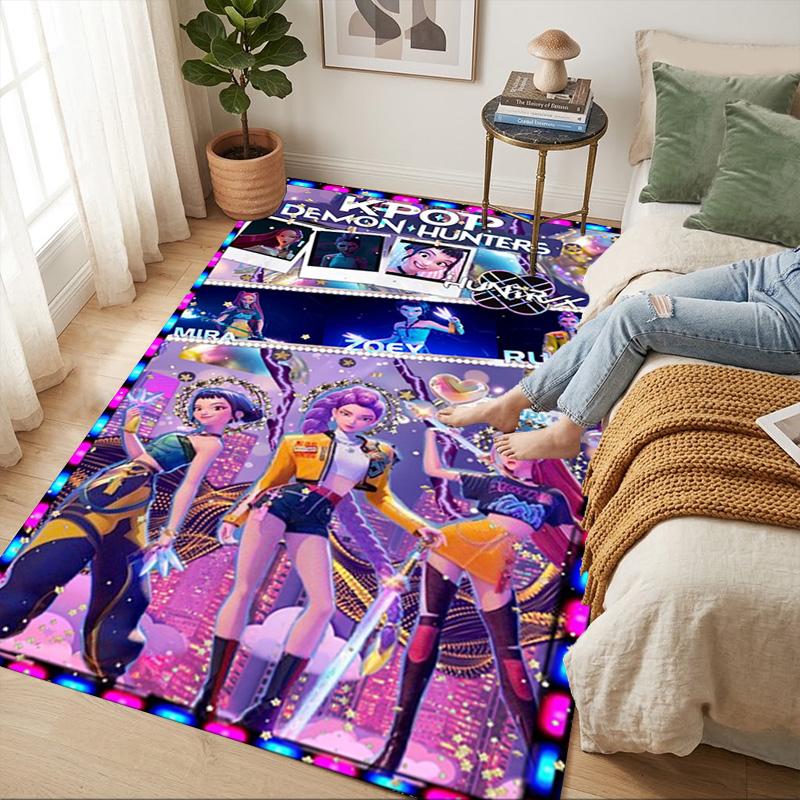 Kpop Stars Living Room Non-Slip Area Rug Soft Carpet for Bedroom Game Playroom Sofa Office Home Decor Doormat Christmas Gift C9211302