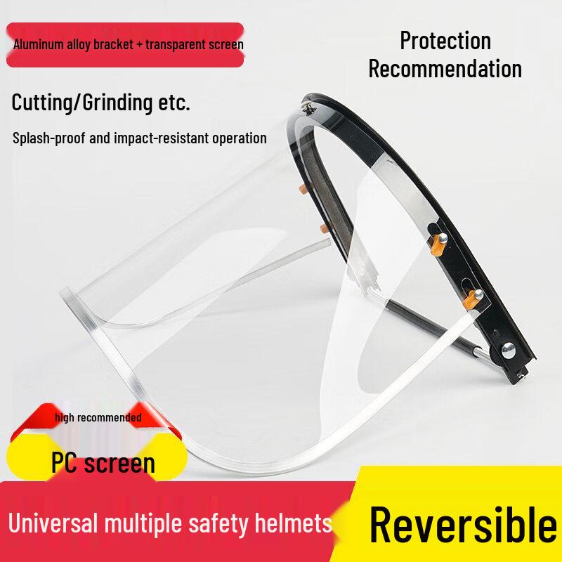 Шлем Ally Safety с лицевым щитком из поликарбоната с резиновым креплением