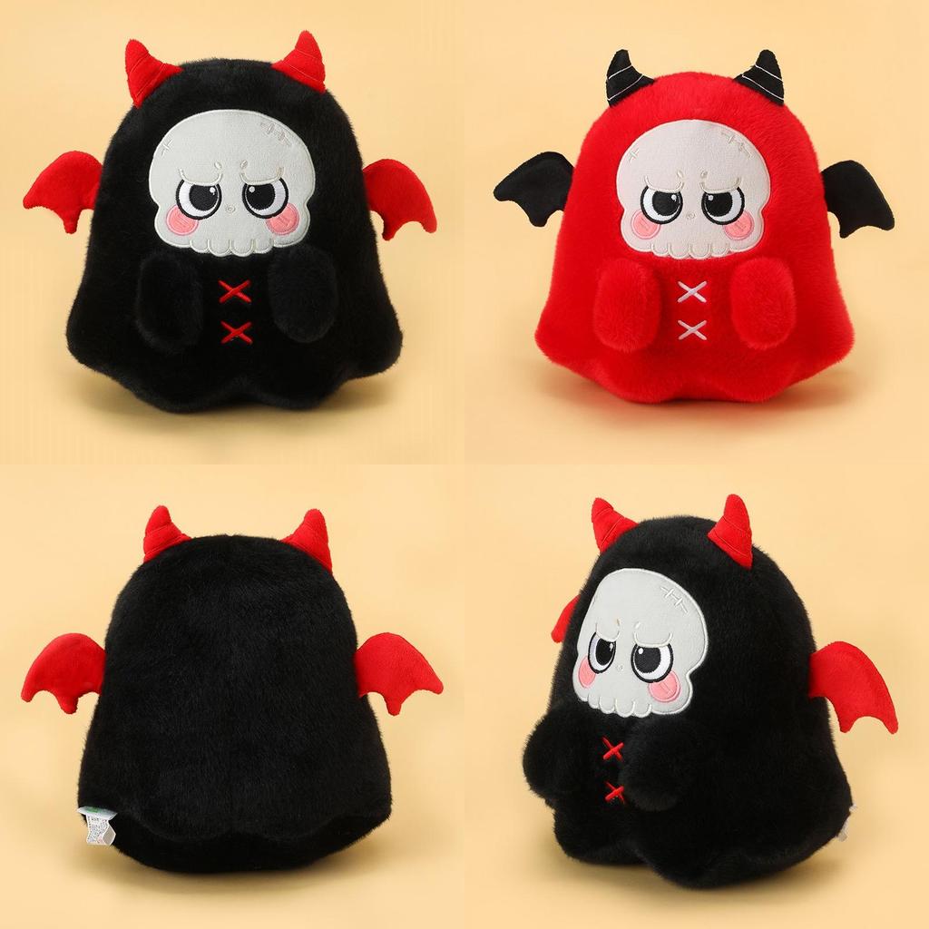 Halloween Schwarz Rot Geist Totenkopf Plüschtier Kissen Für Party Und Kinder