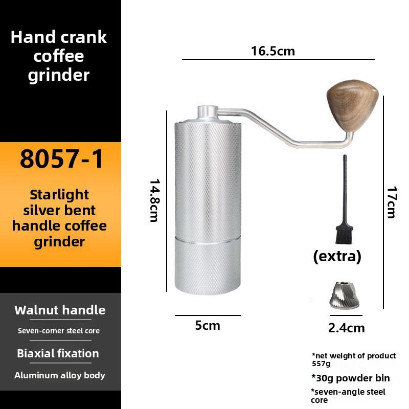 Hand-cranked Coffee Grinder, Stainless Steel Portable Coffee Machine, Hand-cranked Grinder, Coffee Bean Grinder