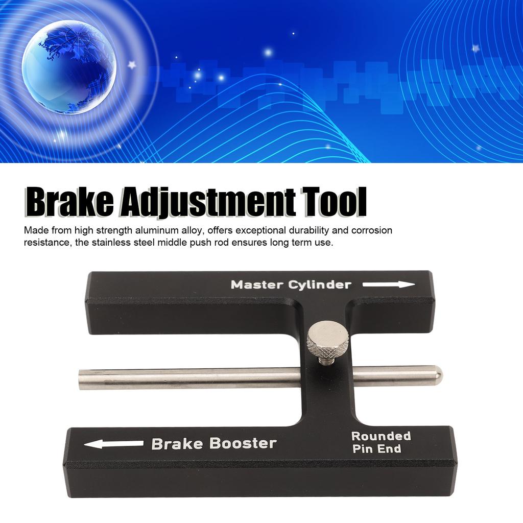 Brake Adjustment Tool Aluminium Alloy Brake Booster Master Cylinder Push Rod for Brake Booster with Adjustable Pin