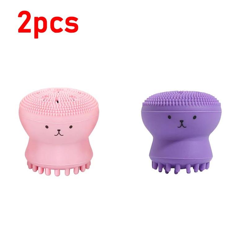 New Face Massage Brush Pore Cleaner Brush Silicone Face Scrubber Skin Care Brush Deep Cleaning Exfoliator Tool XJS02