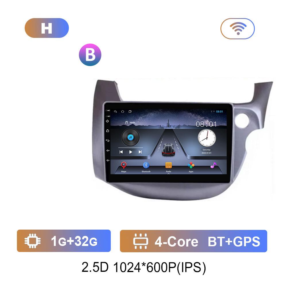 

Bluetooth DSP Stereo Car Video Multimedia player for HONDA FIT JAZZ 2008 - 2013 WiFi Android System 4G GPS QLED Touch Screen