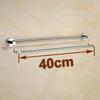 30/40/50/60cm Montado en la Pared Color Cromado Latón Hecho Doble Barra para Toallas Para Accesorios de Baño Toallero Portatoallas YT-10198
