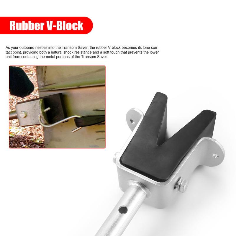Adjustable From 28" to 59"- Adjustable Heavy-Duty Universal Transom Saver for Outboards Up To 150 HP