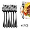 Dinner Forks Set of 6 Food Grade Stainless Steel Silverware Forks Mirror Finish Salad Forks, Use for Home,Kitchen or Restaurant, 8 Inches