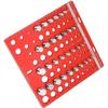 34 Nut and Bolt Thread Checker Aluminum Alloy Standard Size Inch and Metric Thread Identifier Gauge