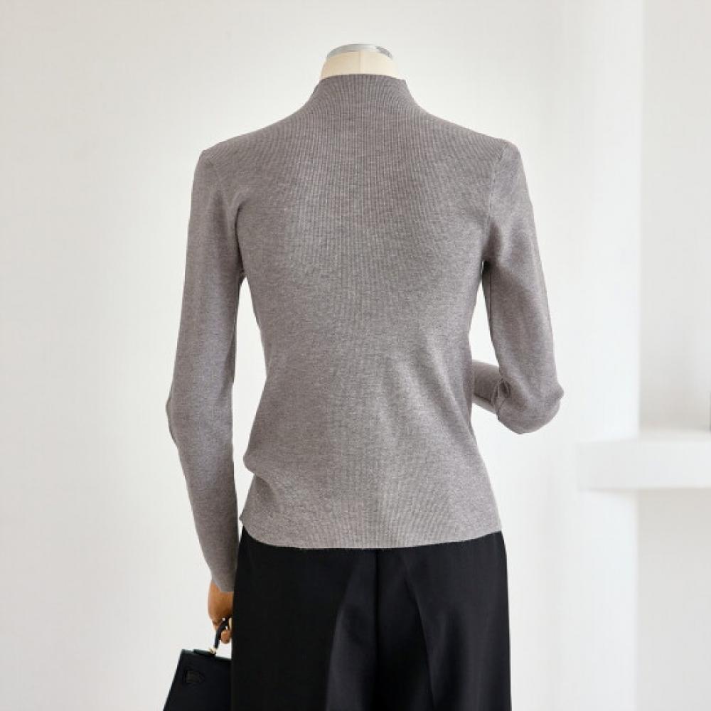 Customable Glitter Half Neck Long Sleeve Knit T2608kn164c