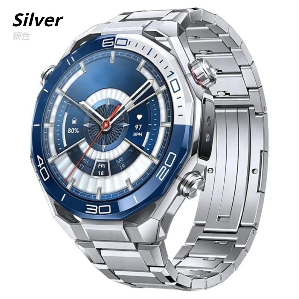 

22mm Titanium Strap For HUAWEI WATCH Ultimate 1/2 Buds Metal Luxury Quick Release Band For Huawei Watch 5 4/GT 6 5 4 Pro 3 2 46mm GT2e GT3 SE Bracelet Huawei GT3 Pro 46mm серебряный