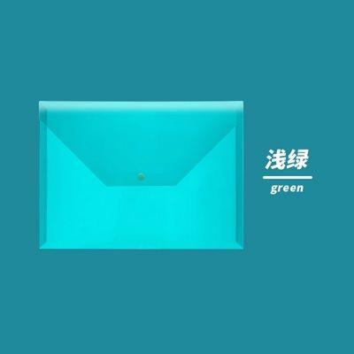 

10PCS Stationery file bag, snap on transparent plastic A4 thick large capacity student storage bag, data archive paper