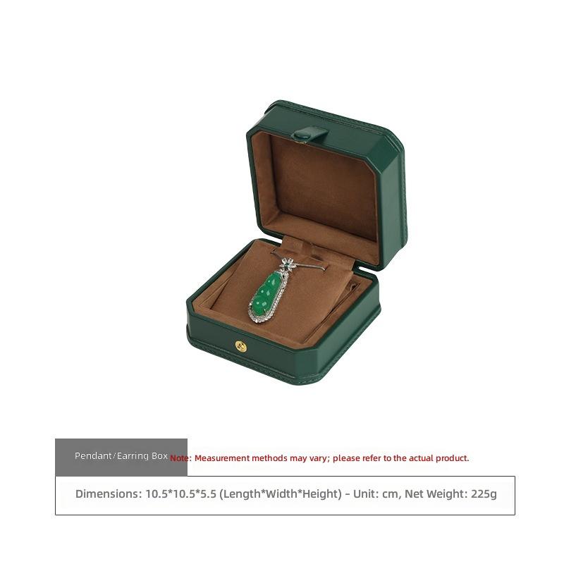 Wonderful Pack High-Grade Leather Hand-sewn Square Luxury Jewelry Packaging Box for Rings Necklaces Bracelets Watches Storage