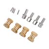 4pcs 18mm Wheel Spacers Fit for Scx10 1Celsius10 RC Crawler Car Brass Wheel Hubs Extension Drive Adapter