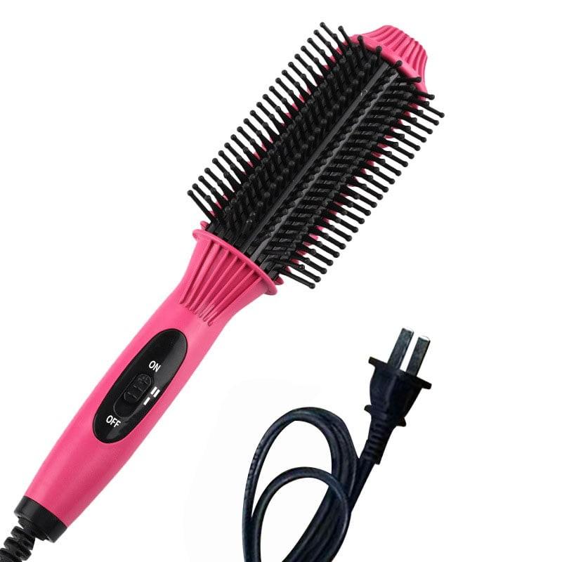 Glattes Haar Kamm Lockenstab Lockig Glatt Dual-Use Pony Elektrischer Lockenkamm Lockenstab Schnelltrocknend
