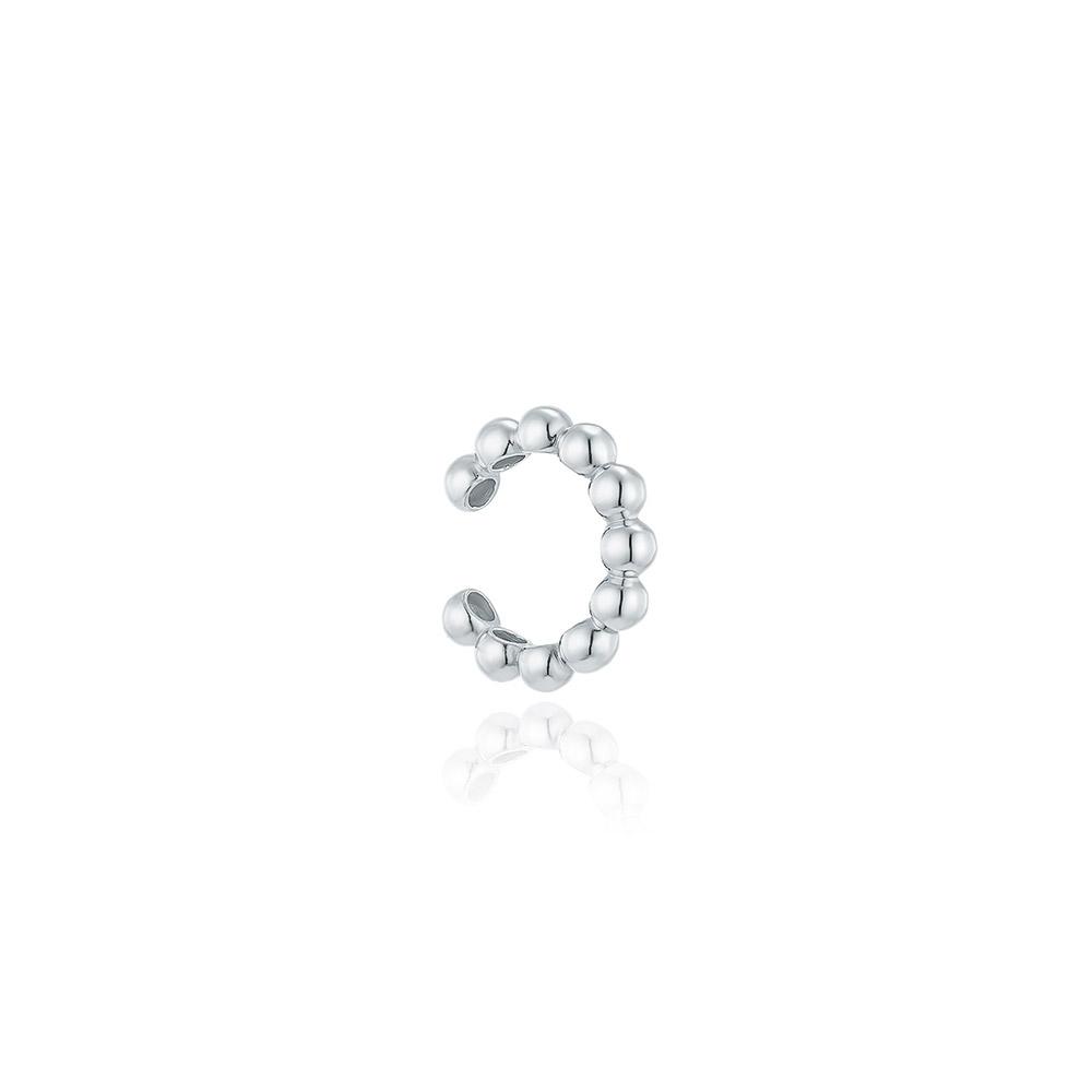 Lloyd [Set] Daily Full Stone One-Touch Earrings & Trendy Ball Ear Cuff Lofn2011X