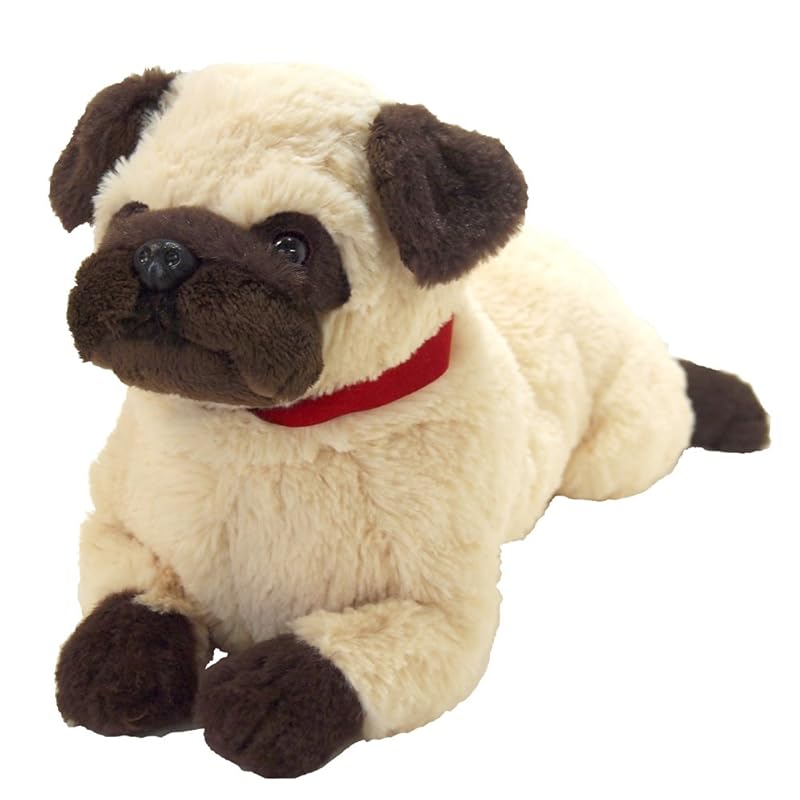 

SUN LEMON Lap Pug Plush Toy, Beige, Small, P-4162