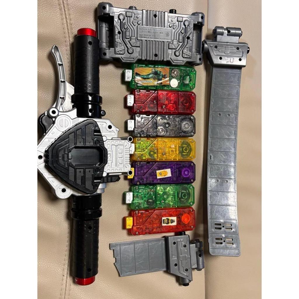 Used Kamen Rider W Transformation Belt Gaia Memory DX Accelerator Driver Heat Metal Figure