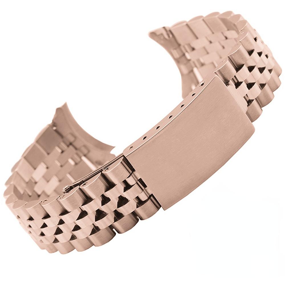 18/19/22mm/20mm Stainless Steel Luxury Strap For Rolex For Huawei GT6/5 Pro 46mm band Metal Solid Watch loop For Seiko Bracelet