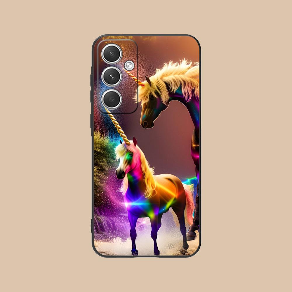 

Fantasy Unicorn Mobile Phone Case for Samsung Galaxy S26 S25 S24 S23 S22 S21 S20 Note20 Plus FE Ultra Colorful Cover Luxury Galaxy S26