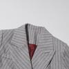 Spring 2025 Women's Retro Striped Stitching Suit Jacket