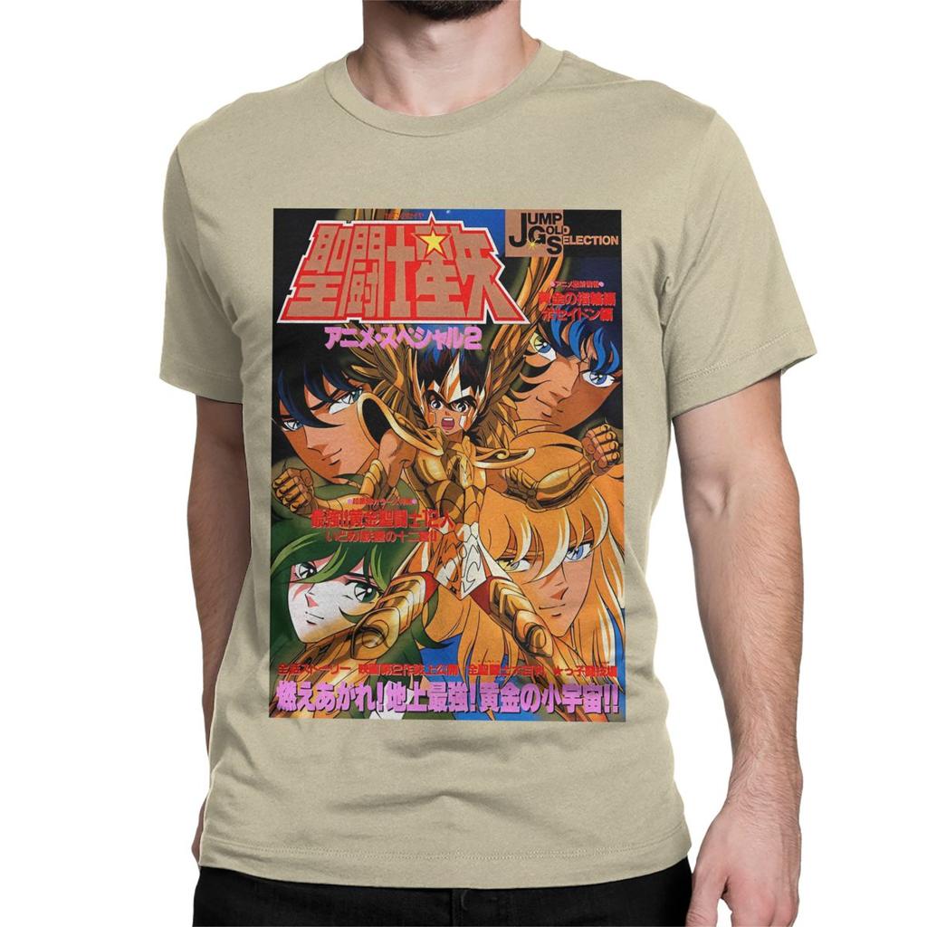 Men Women's Knights Of The Zodiac Anime T Shirt Saints Seiya 100% Cotton Clothing Short Sleeve Tee Shirt Plus Size T-Shirts