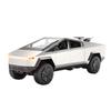 Cyber Truck Toy, 2.4GHz Remote Control Alloy Vehicle with Motorcycle and LED Lights, Model Pickup Tr