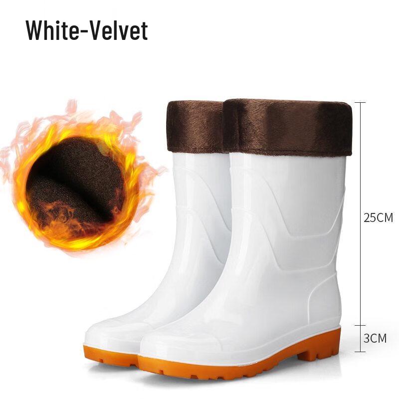DAXTE Men s Mid-Calf Waterproof Rain Boots 36-45