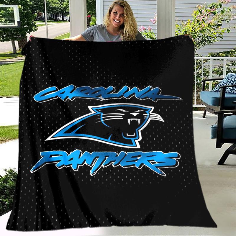 1pc Blanket - Carolina Panthers Print Design, Lightweight Blanket for Sofa, Bed- Soft &Warm, Gift for All Seasons