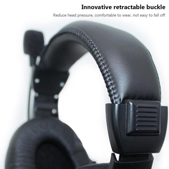 G750 Universal 3.5mm Jack Over-Ear Business Computer Headset Headphone with Mic