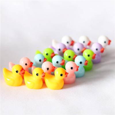 200-10pcs/set Resin Mini Ducks Ornament Miniature Figures Tiny Duck Handicraft Micro Landscape Dollhouse Decoration Accesories