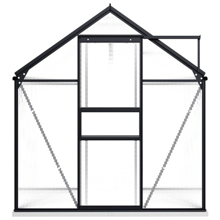 VidaXL Greenhouse with Base Frame Anthracite Aluminium 3.61 M² 48215