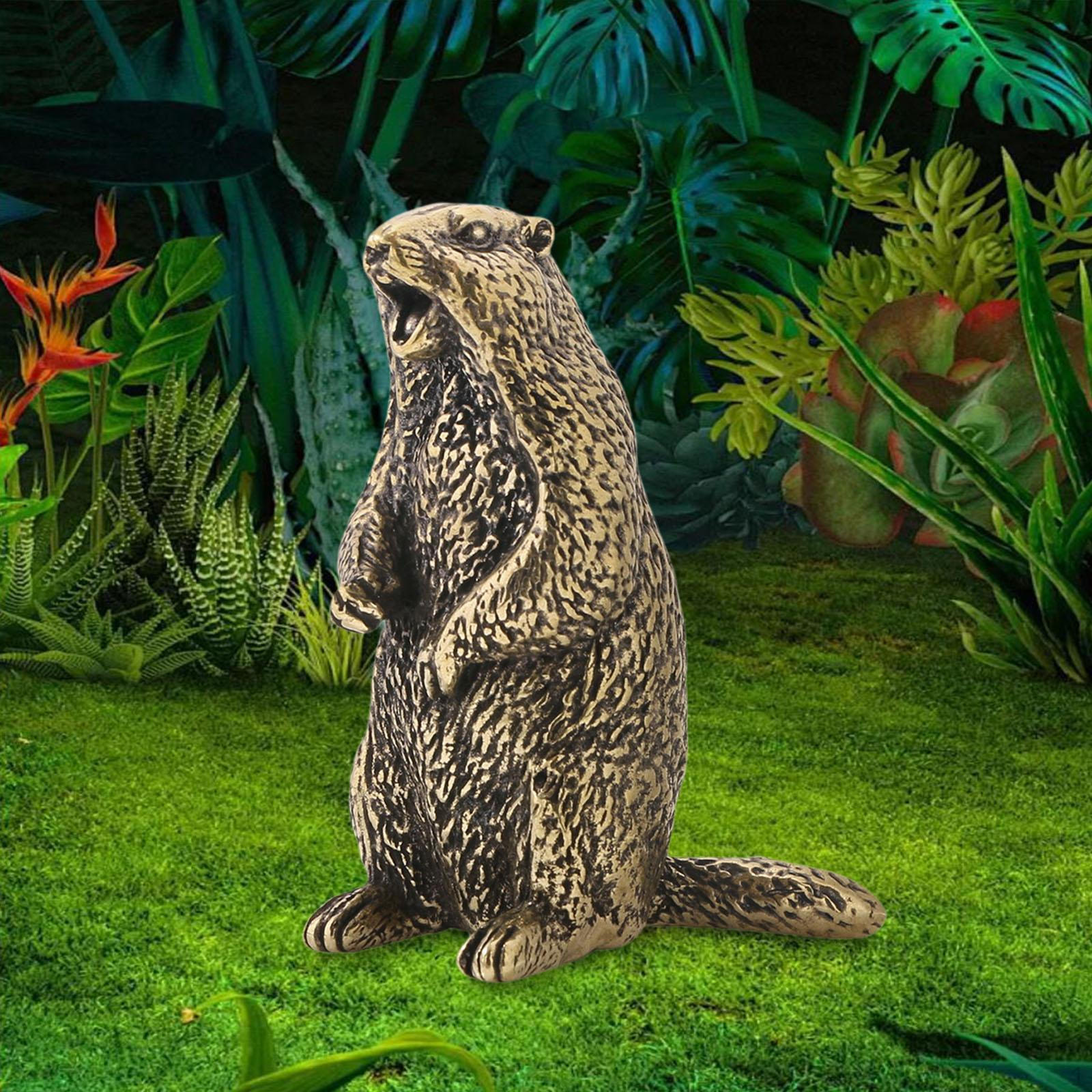 

Латунная фигурка сурка, декор, антикварная, коллекционная, домашний декор, мини-статуэтка, маленькое животное