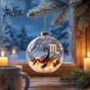 Unique Christmas Tree Ornaments Zodiac Ornament, Twelve Sign Hanging Decoration, 2D Acrylic Decorative Animal Horoscope Pendant for Xmas Tree, Holiday