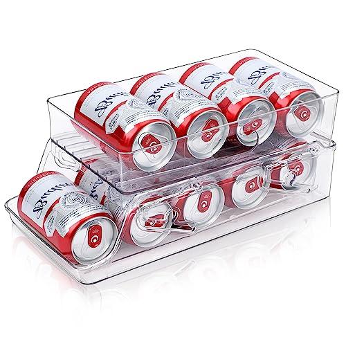 

Rolling LAMPTOP Can Storage Rack, Beer Can Holder, Holds 9 350ml Cans, Double-Layered Finish, Folds Up, Keeps Your Refrigerator Tidy