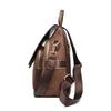 Vintage Brown Suede Backpack with Deer Embossed Design - Convertible Shoulder Bag for Women, Fashion Travel & Daily Use