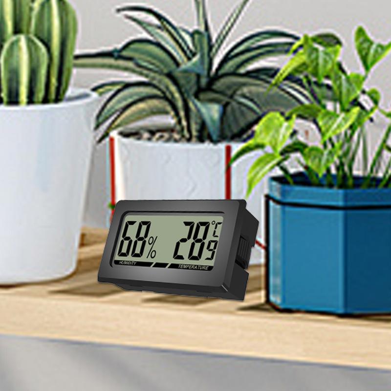Mini Digital LCD Humidity Gauge Small Thermograph Accurate Measuring Indoor Outdoor Temperature Humidity Tester for Basement