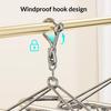 Clothes Drying Rack with Clip Strong Clamps No Rust Dryer Durable Stainless Steel Hanger for Socks And Underwear