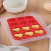 Silicone Muffin Pan 12-Cup Heart Cupcake Pan Non-stick Cake Mold Food-Grade Baking Mold for Cupcakes Chocolates Easy Demolding